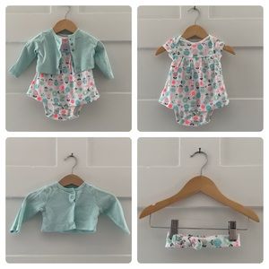 Baby Girl Floral Print Outfit / PM-B0010